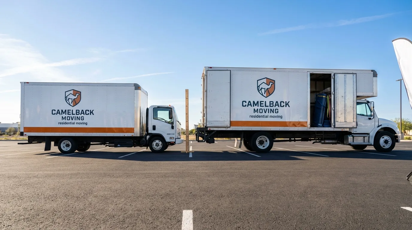 Moving truck size capacity guide in Mills River